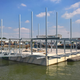 The floating dairy farm under construction